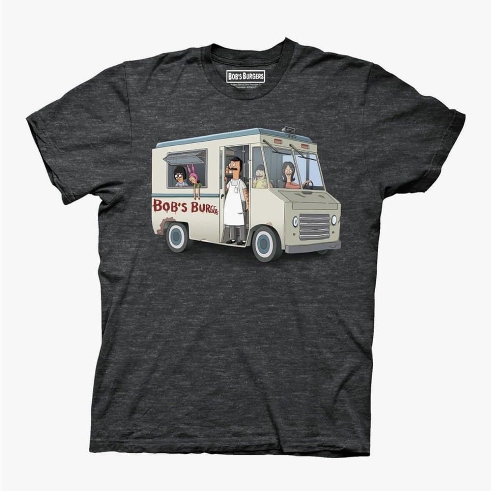 Bob’s Burgers Food Truck Graphic Tee T-Shirt - Charcoal Size 2X